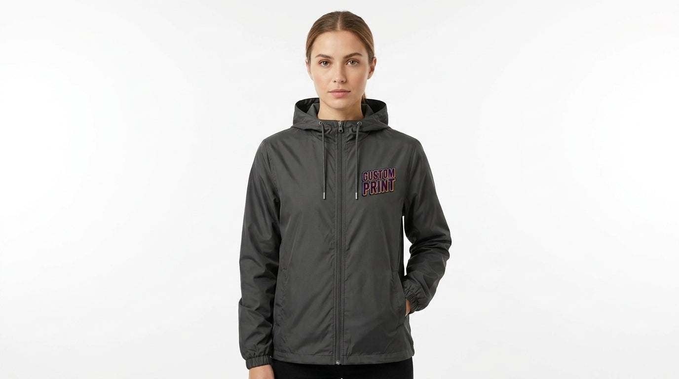 Jachetă windbreaker cu glugă