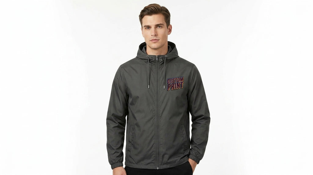 Jachetă windbreaker cu glugă