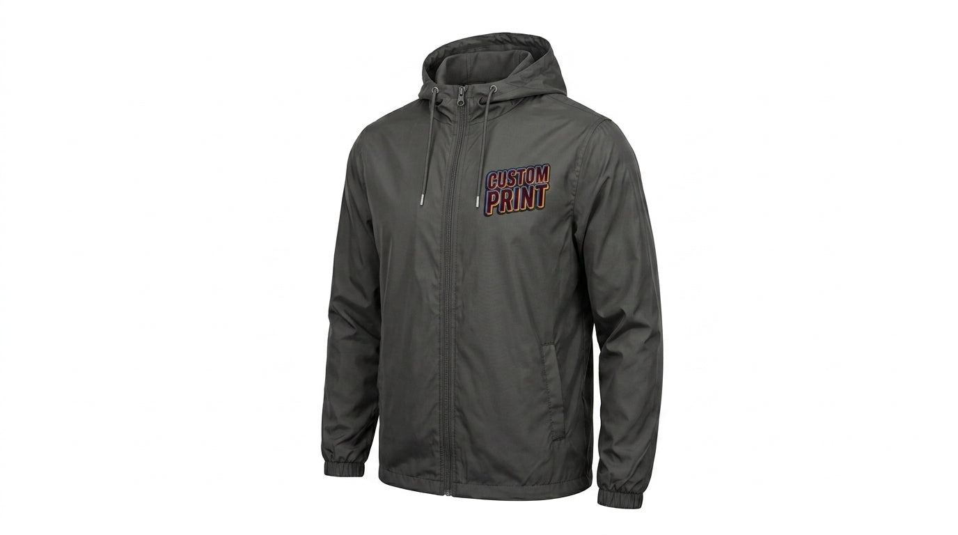 Jachetă windbreaker cu glugă